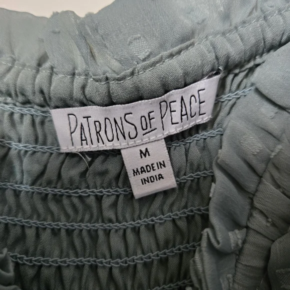 Patrons of Peace Light Blue Textured Dress - Picture 2 of 3